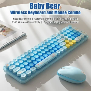 کیبورد و ماوس بی سیم مافی مدل Baby Bear